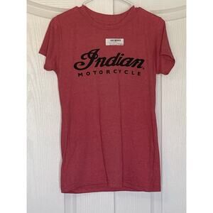 Indian Motorcycle Woman’s Riverside County Heather Red S M L & 2XL available